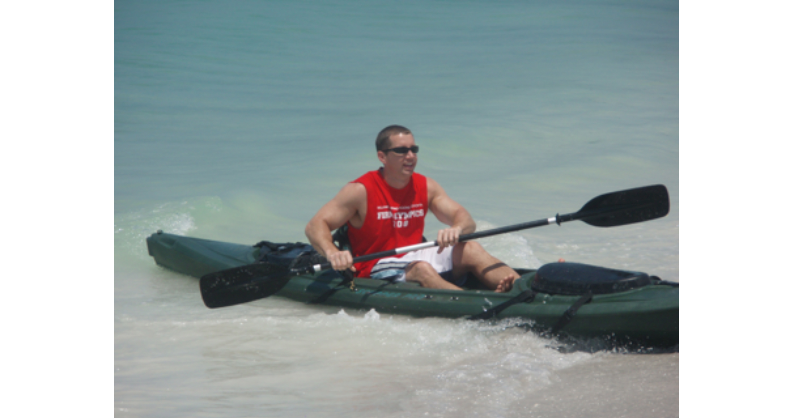 FLAYLD_Health+Wellness_BurrForman_DanielDietric Daniel Dietric of Burr Forman is kayaking in open water