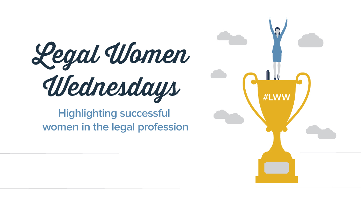 YLD Legal Women Wednesdays on a white background with a gold trophy on the right