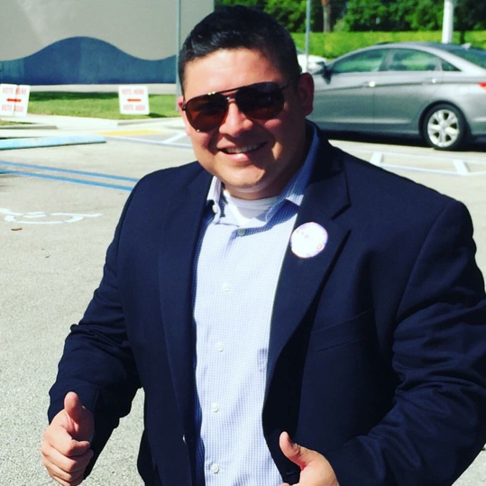 Judge Luis Delgado pictured outside