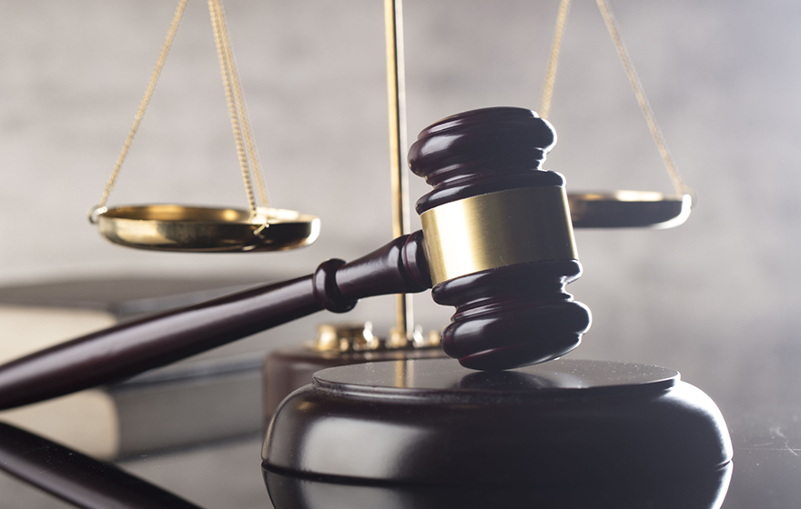 gavel and legal scales photograph