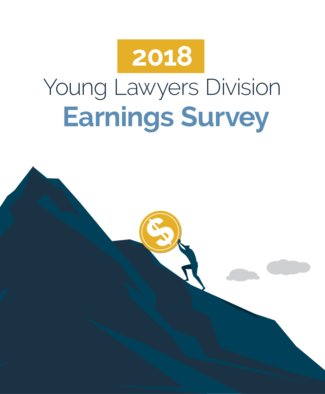 FLAYLD_2018EarningsSurvey-01 FLAYLD 2018 Earnings Survey illustration of person rolling yellow coin up a dark green hill