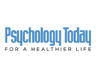FLAYLD Psychology Today logo with blue letters on top with small black letters that say "For a healthier life" underneath the title in black.
